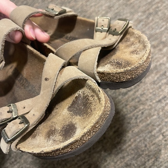 Birkenstock Womens Franca Tobacco Brown Oiled Leather Sandals Size 38 US 7-7.5 - Picture 5 of 9